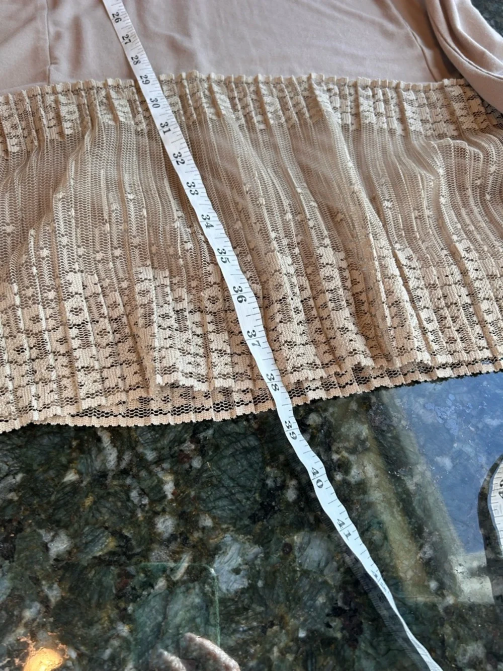 LOGO Midi pleated lace Hem Dress. Broomstick Lace. Lagenlook. Modest. Boho. MP - Picture 8 of 9